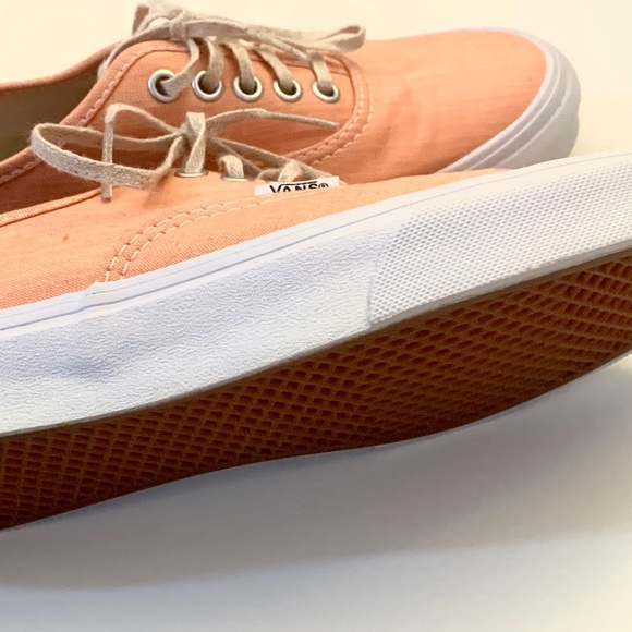Coral vans with tan laces - Picture 4 of 4